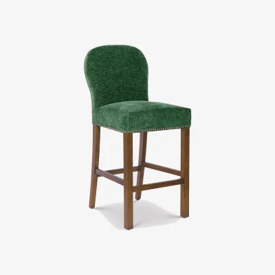 Barker and Stonehouse Gable Counter Stool, Green Fabric | Barker & Stonehouse