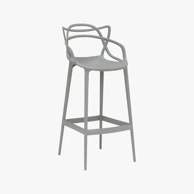 Barker and Stonehouse Pair of Kartell Masters Bar Stools, Grey