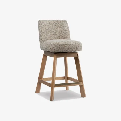 Barker and Stonehouse Darnford Stool, Neutral Fabric | Barker & Stonehouse