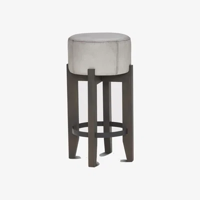 Barker and Stonehouse Pure Furniture Pomona Barstool 75cm With Wooden Legs, Neutral | Barker & Stonehouse