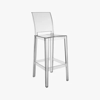 Barker and Stonehouse Pair of Kartell One More Please Bar Stools, Crystal