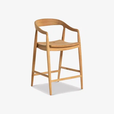 Barker and Stonehouse Semeru Counter Stool H100cm, Wood | Barker & Stonehouse
