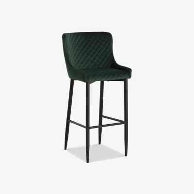 Barker and Stonehouse Rivington Barstool, Green Velvet | Barker & Stonehouse