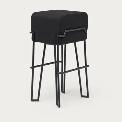 Bombinate.com Black Felt Bokk Bar - Set The Bar High With This Stylish Stool