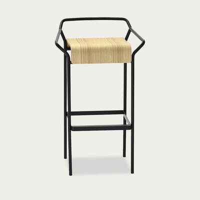 Bombinate.com Natural/Black Dao Barstool
