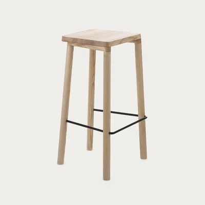 Bombinate.com Black Matte Cross Bar Taberna Bar Stool