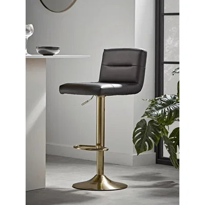 Cox and Cox Black & Gold Counter Stool