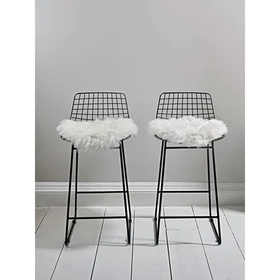 Cox and Cox Black Iron Counter Stool