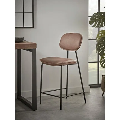 Cox and Cox Mason Counter Stool - Tan
