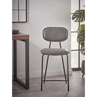 Cox and Cox Mason Counter Stool - Grey