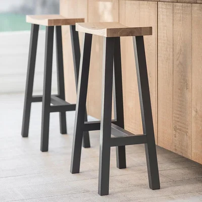 Cuckooland Garden Trading Tall Clockhouse Stool in Carbon & Oak