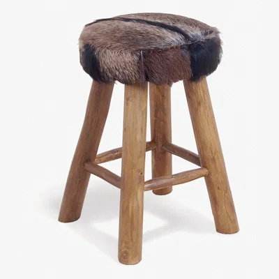 Cuckooland Medium Cowhide Bar Stool