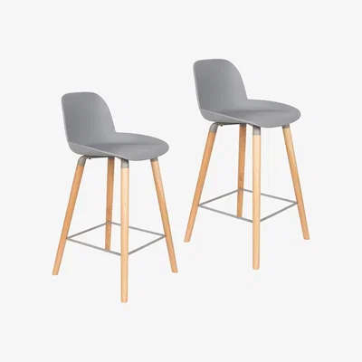 Cuckooland Zuiver Pair of Albert Kuip Counter Stools - Green