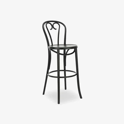 Cult Furniture Clarice Wooden Bar Stool, Black
