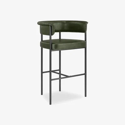 Cult Furniture Roane Bar Stool, Vintage Green
