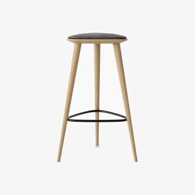 Cult Furniture Finn Bar Stool, Oak & Vintage Black