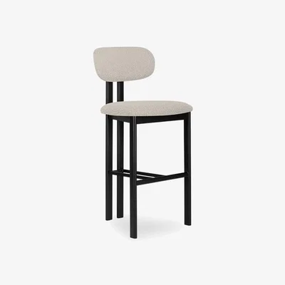 Cult Furniture £20  Off  Arbor Bar Stool, Speckled Stone Sustainable Boucle