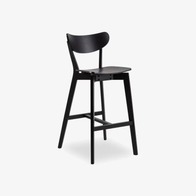 Cult Furniture Roxby Wooden Bar Stool, Black