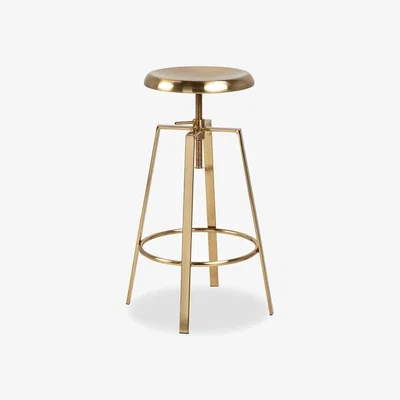 Cult Furniture Goose Adjustable Stool, Brass