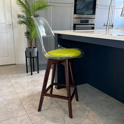 Dunelm Fusion Living Soho Clear Plastic Bar Stool