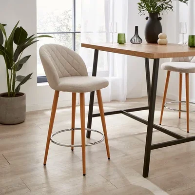 Dunelm Astrid Counter Height Bar Stool, Fabric