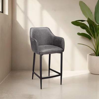 Dunelm Indus Valley Logan Bar Stool, Faux Leather