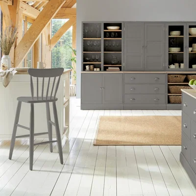 Dunelm Churchgate Spindle Bar Stool Steeple Grey
