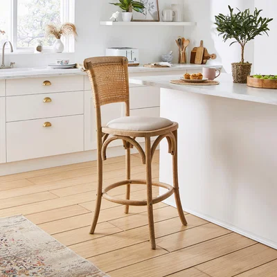 Dunelm Florine Bar Stool, Natural Natural
