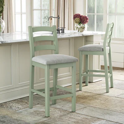 Dunelm Salcombe Set of 2 Counter Height Bar Stools, Pine
