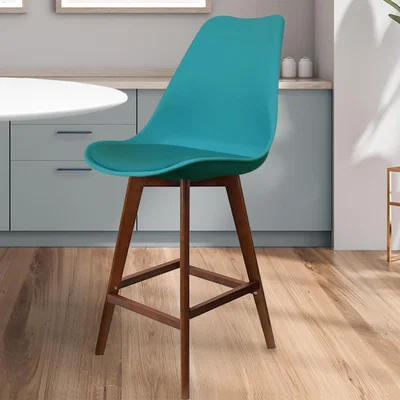 Dunelm Fusion Living Soho Plastic Bar Stool Teal