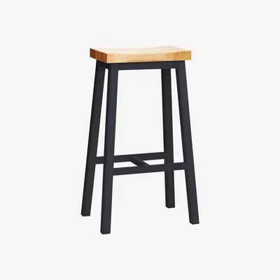 Dunelm Briston Bar Stool Charcoal Charcoal
