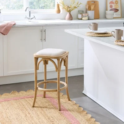 Dunelm Florine Backless Counter Height Bar Stool