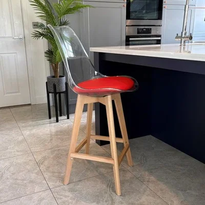 Dunelm Fusion Living Soho Clear Plastic Bar Stool