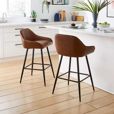 Dunelm Radleigh Bar Stool, Tan Tan (Brown)