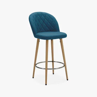Dunelm Astrid Bar Stool Teal Teal (Blue)