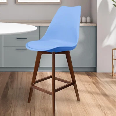 Dunelm Fusion Living Soho Plastic Bar Stool Light Blue