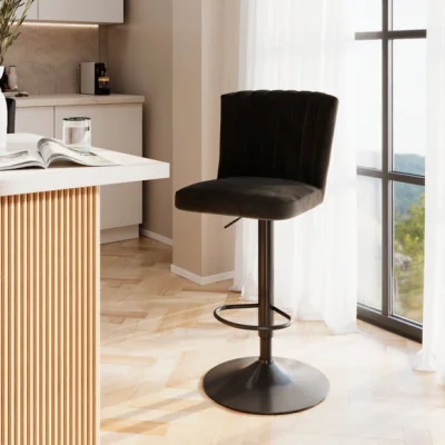 Dunelm Taylor Gaslift Barstool, Velvet