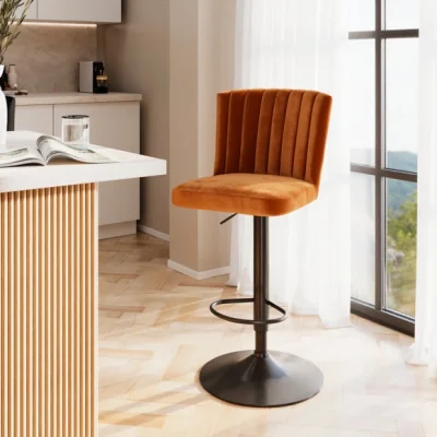 Dunelm Taylor Gaslift Barstool, Velvet
