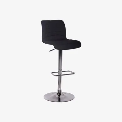 Dunelm Vigo Bar Stool Black Fabric Black
