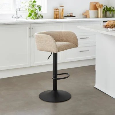 Dunelm Talullua Height Adjustable Bar Stool, Chenille