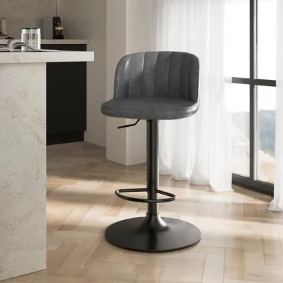 Dunelm Mylo Gaslift Barstool, Faux Leather