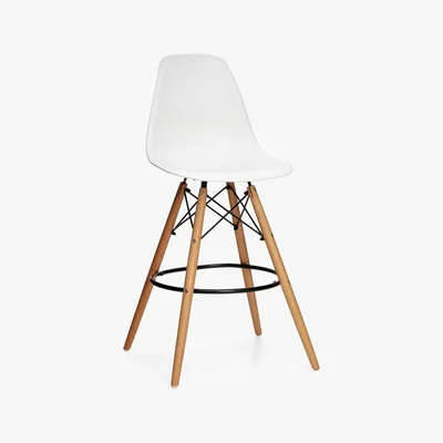 Dunelm Arden White Bar Chair White
