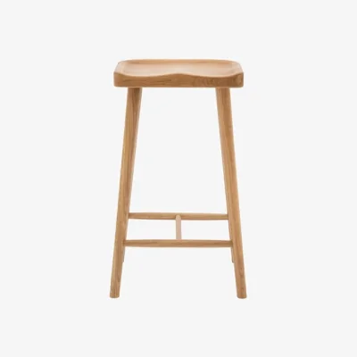 Dunelm Return - Tampa Bar Stool, Natural Oak