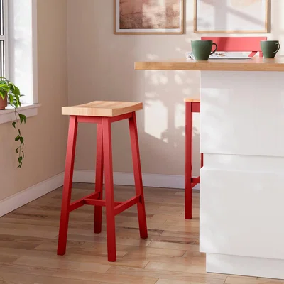 Dunelm Briston Counter Height Bar Stool Baked Apple
