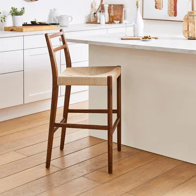 Dunelm Arthur Bar Stool, Dark Stained Oak Dark Stained Wood