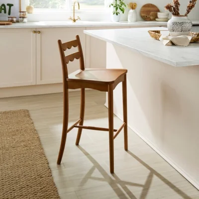 Dunelm Jovie Barstool, Beech Wood