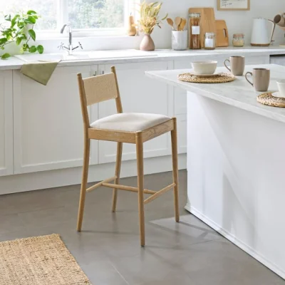 Dunelm Nella Counter Height Bar Stool, Fabric