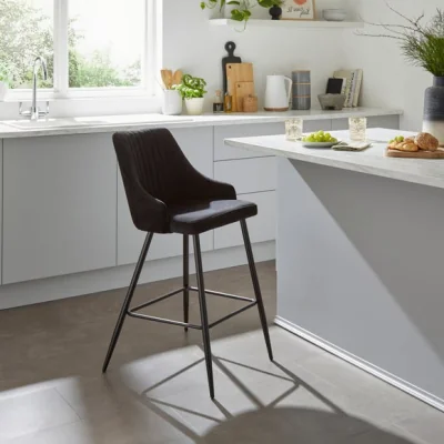 Dunelm Shea Counter Height Barstool, Velvet