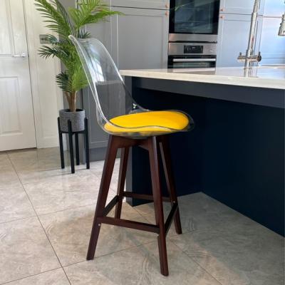 Dunelm Fusion Living Soho Clear Plastic Bar Stool