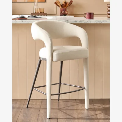 Danetti Rhett cream fabric bar stool